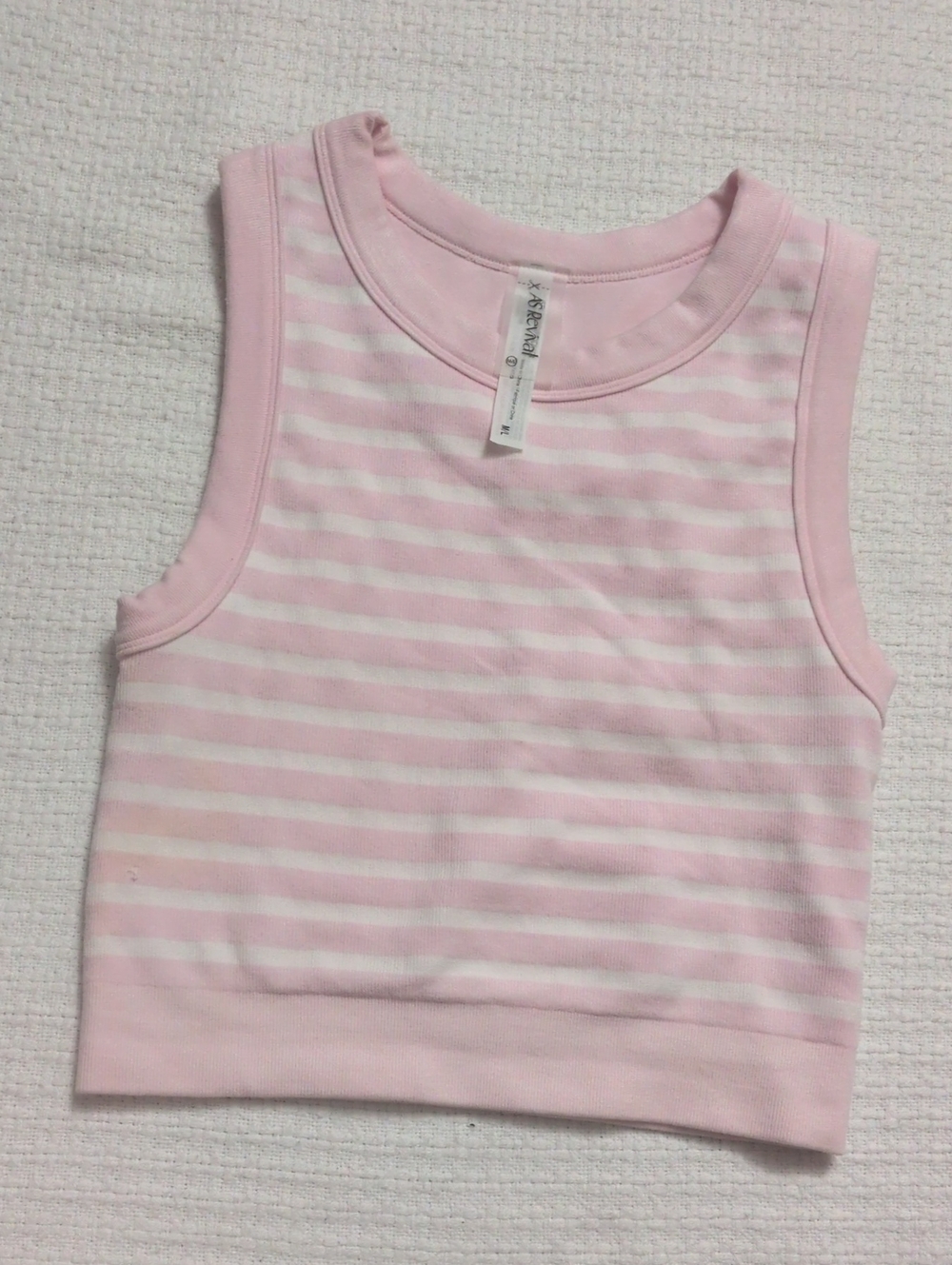 AS Revival Pink Striped Sleeveless Top - Soft Cotton Tank